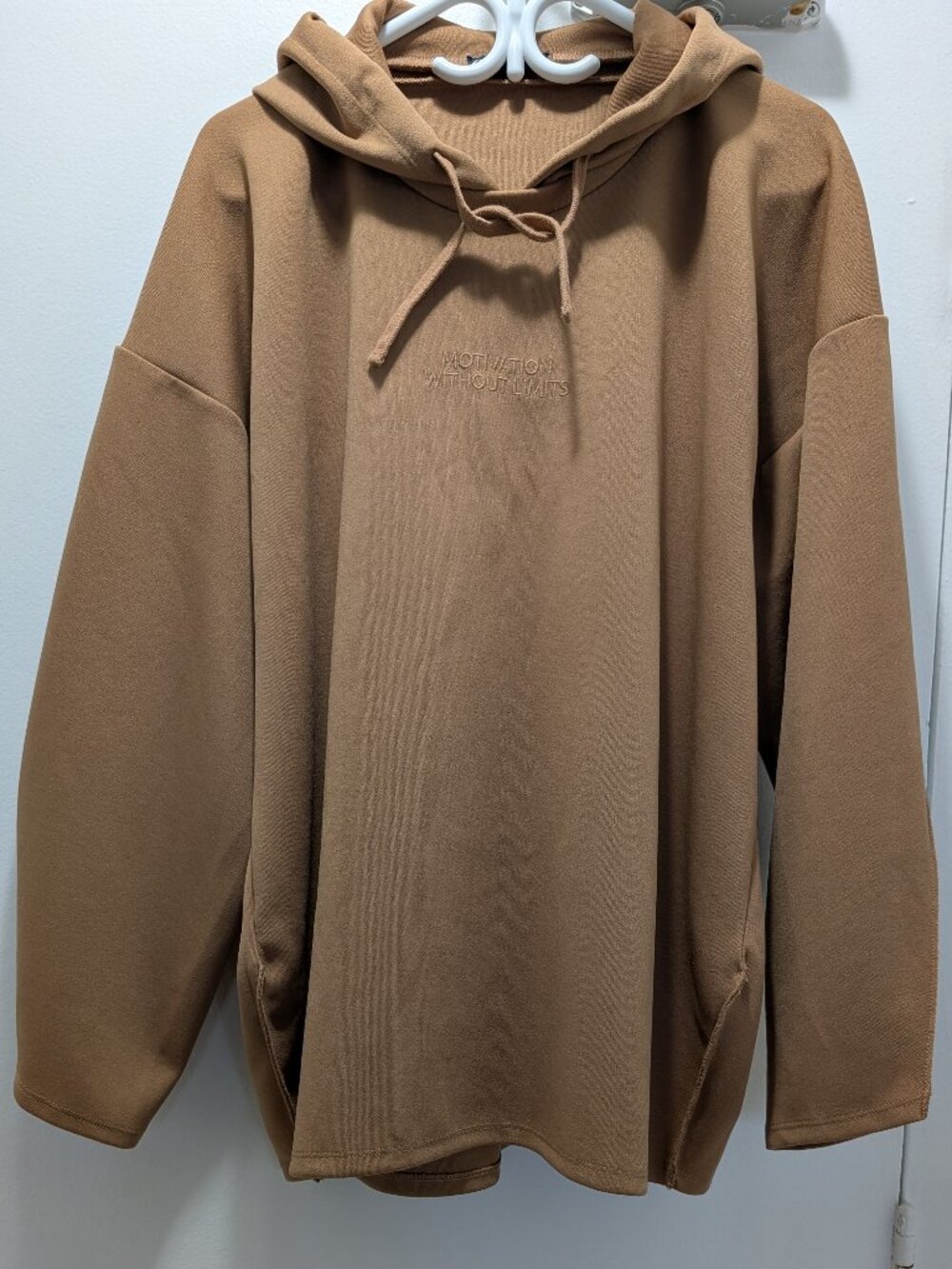 ZARA Beige Embroided "MOTIVATION WITHOUT LIMITS" On the Chest-One Size